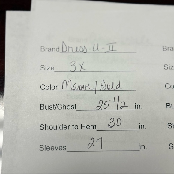 Dress-U-II by Sharon 3X Floral Crinkle Peasant Blouse. Green, Pink. - Picture 7 of 7